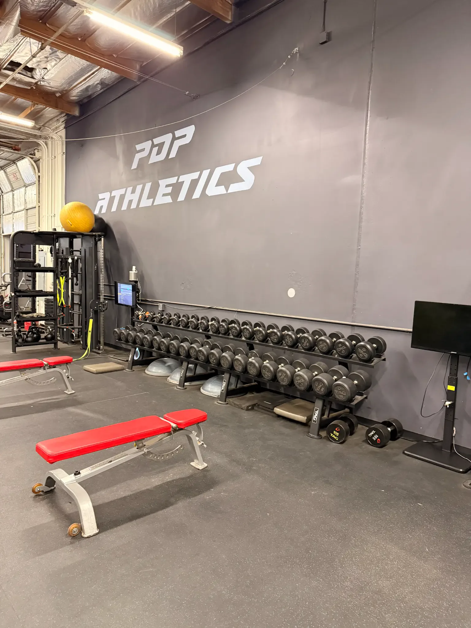 PDP Athletics strength training area